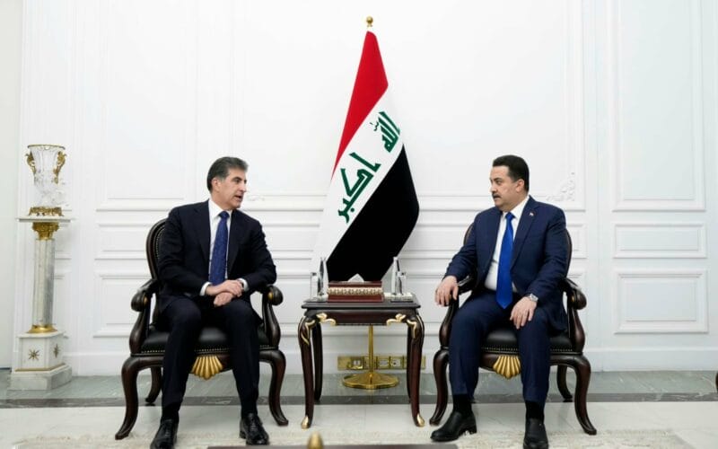 رئيس الوزراء يؤكد ضرورة العمل على تمتين العلاقة بين بغداد وأربيل