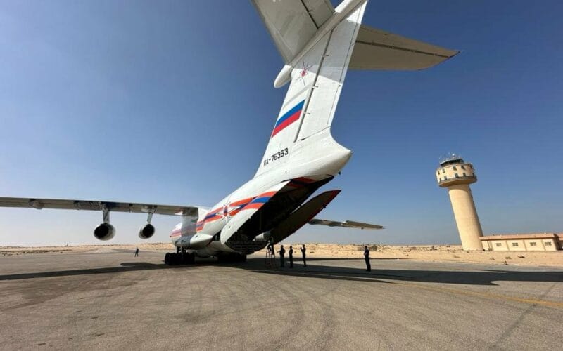 مطار العريش الدولي يستقبل طائرة مساعدات بلجيكية لصالح الفلسطنيين بقطاع غزة