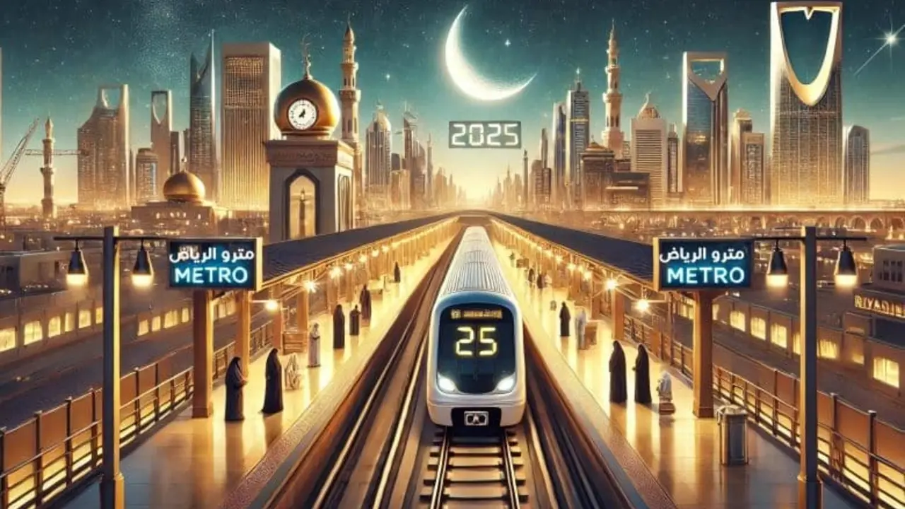 مواعيد مترو الرياض في رمضان 1446 والحافلات وساعات عمل النقل العام طوال الشهر 2025