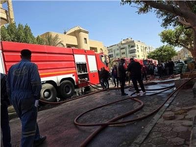 إخماد حريق في عقار بعزبة عثمان بشبرا الخيمة