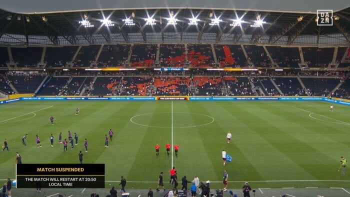 استئناف مباراة باتشوكا وسالزبورج بعد توقف مطول في كأس العالم للأندية