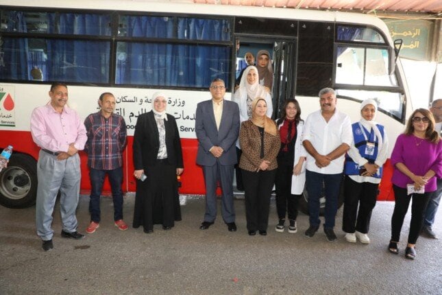 انطلاق فعاليات اليوم العالمي للتبرع بالدم في ميدان مصطفى محمود بحضور محافظ الجيزة