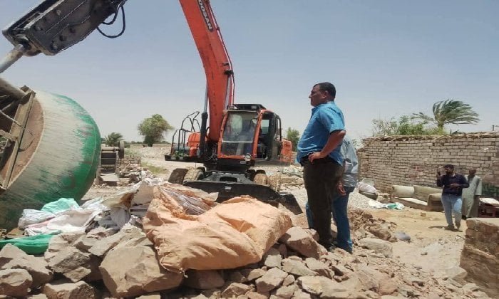 حملة واسعة في قنا: تصفية 40 انتهاكًا لأراضي الدولة في قرية الأشراف