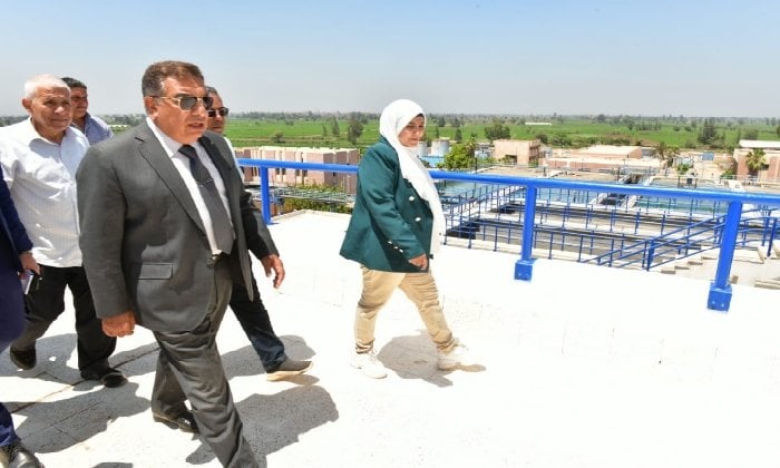 زيارة ميدانية لمحافظ الدقهلية لمتابعة محطة مياه بلقاس