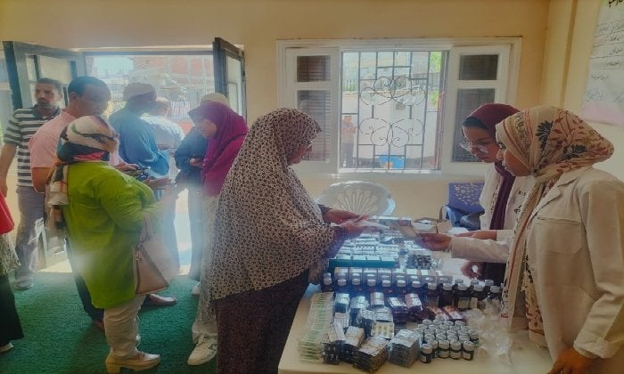 قافلة طبية مجانية تخدم 1125 مواطنًا في البحيرة