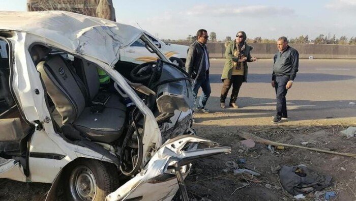 كارثة المنوفية: 14 ضحية في تصادم مأساوي بين سيارة نقل وميكروباص