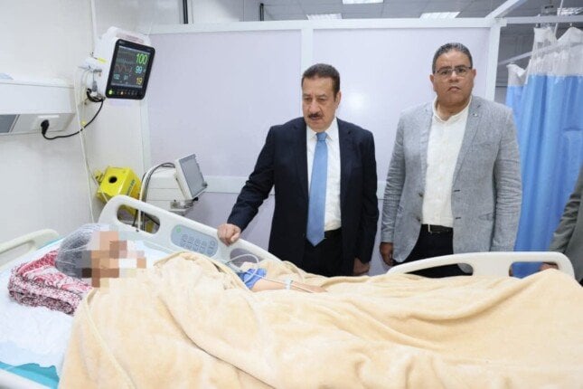محافظ المنوفية يتفقد صحة مصابي حادث الإقليمي للاطلاع على مستوى الرعاية الصحية
