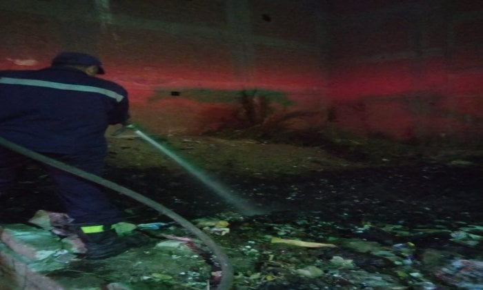 إخماد حريق نفايات في بنها بدون أي إصابات