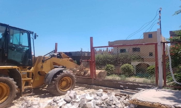 استعادة حق الدولة: إزالة تعديات بمساحة 6452 متر في البحيرة