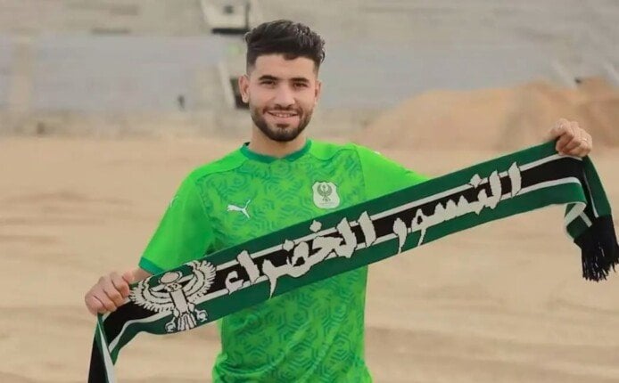 المصري يعلن رسميًا انضمام المهاجم الجزائري منذر طيمن