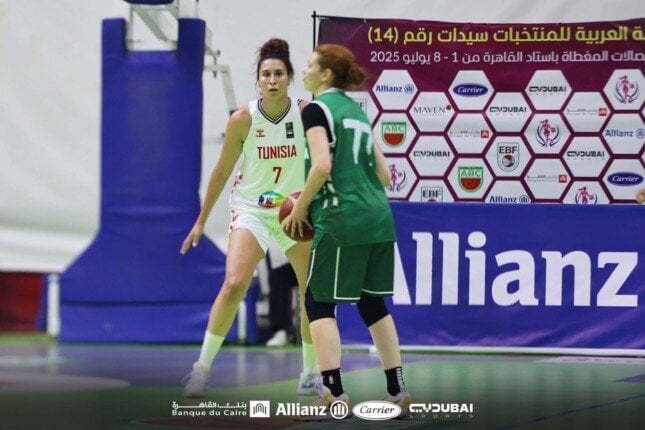 المنتخب التونسي يتخطى المنتخب الجزائري في نهائي البطولة العربية للسلة النسائية
