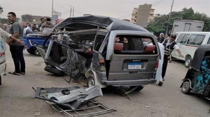 انقلاب سيارة سوزوكي في القليوبية يُسفر عن إصابة 6 أشخاص