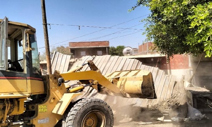 تطهير 10 آلاف متر: حملة إزالة 66 تعديًا على أراضي الدولة في البحيرة