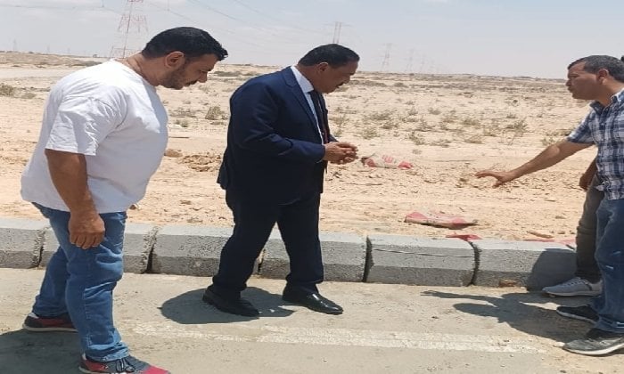 جولة ميدانية لمتابعة تطوير طريق مطار العلمين الدولي