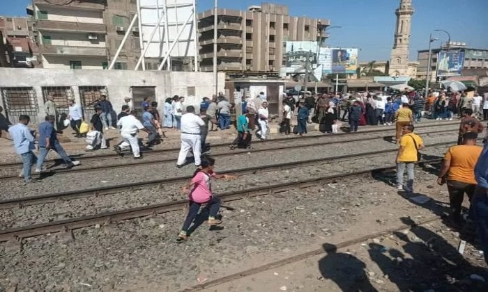 حادث قطار قويسنا: وفاة سيدة وإصابة شقيقتها في المنوفية