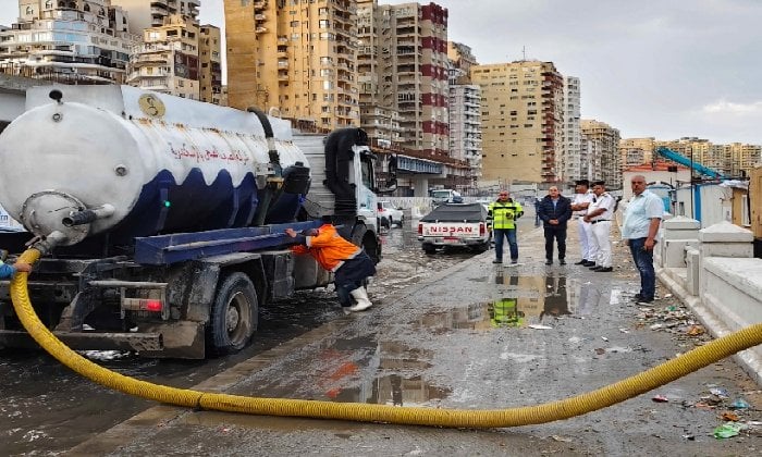 رفع حالة الطوارئ في الإسكندرية لمواجهة التقلبات الجوية
