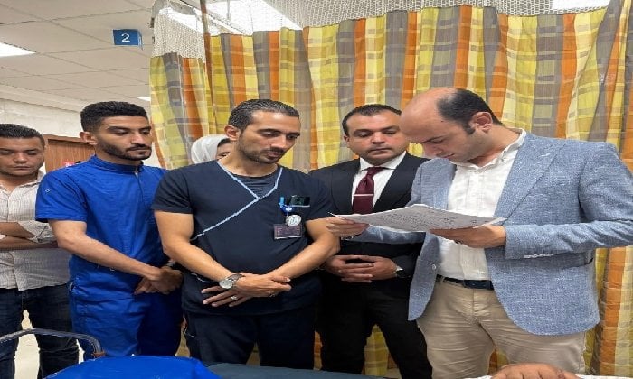 زيارة تفقدية لمدير الرعاية الصحية لمستشفى النصر ببورسعيد