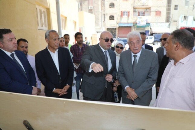 زيارة مستشار رئيس الجمهورية لمتابعة مشروع تطوير سوق الدهشوري في بني سويف