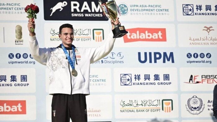 معتز وائل: بطل العالم في الخماسي الحديث!
