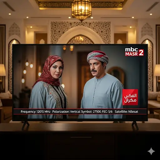 «استقبل تردد ام بي سي مصر 2 بوضوح وتمتع بمشاهدة بلا انقطاع»